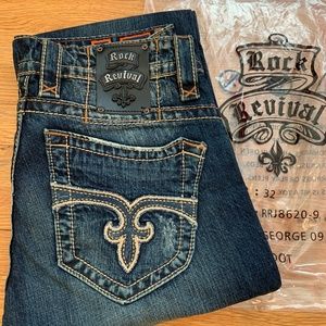 NWT - ROCK REVIVAL Men's Bootcut Jeans